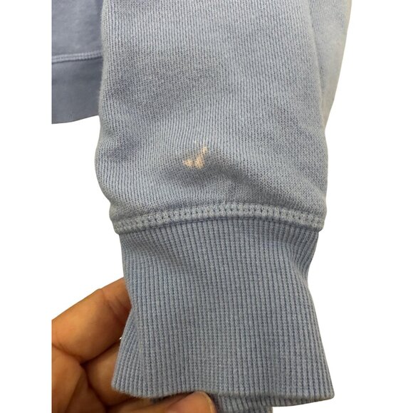 Victorias Secret Pink Womens Full-Zip Hoodie XX-Large Light Blue Laurel Logo - Picture 9 of 9